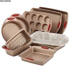 Name Brand Steel Bakeware Set Nonstick Baking Ware Sheet Cake Cookie Cupcake Pan Piece New 740843569363