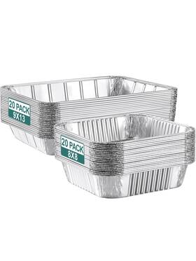 Nk060 Neebake 40 Pack Disposable Aluminum Pans Combo Set - 20 Large 9x13 And 8x8 Nk060 Neebake 40 Pack Disposable Aluminum Pans Combo Set - 20 Large 9x13 And 8x8