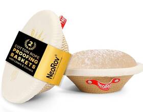 Ws-mbl-01 Neo Rov Nero S Banneton Bread Proofing Baskets Cotton Rope Sourdough Oval Round 10 Inch Ws-mbl-01 Neo Rov Nero S Banneton Bread Proofing Baskets Cotton Rope Sourdough Oval Round 10 Inch