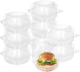Bh240321836 Nobrand 25x Clear Hinged Clamshells 5.8x5.8x3.2 Inch With Lids