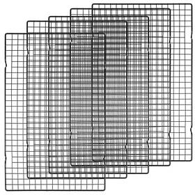 720823 Nodaaiie 5pcs 15.74 Inch X 9.84 Black Stainless Steel Cooling Racks For Baking Cooking