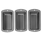 Non Stick Mini Loaf Bread Pan Set 3 Piece Wilton Recipe Right Baking Kitchen Usa Non Stick Mini Loaf Bread Pan Set 3 Piece Wilton Recipe Right Baking Kitchen Usa