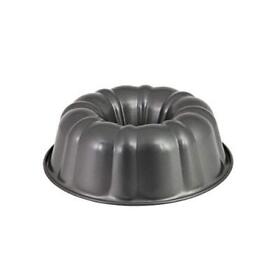 Nonstick Fluted Cake Pan 10inch Gray