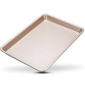 Nonstick Quarter Sheet Baking Pan By Ultra Cuisine Food-safe Warp