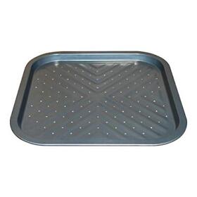 Nonstick Square Pizza Pan 14 X14 Inch Carbon Steel Tray With Holes Bakew