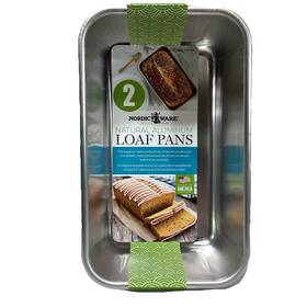Nordic Ware 011172459022 Nordicware 2pk Natural Aluminum Commercial Loaf Pans 1.5lb Made In Usa