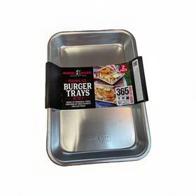 Nordic Ware 011172473677 Set Of 2 Personal Size Burger Trays Nordic Ware 011172473677 Set Of 2 Personal Size Burger Trays