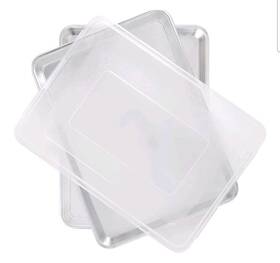 12498amzm Nordic Ware Naturals Half Sheet Set - Aluminum Commercial 2pk Lid 12498amzm Nordic Ware Naturals Half Sheet Set - Aluminum Commercial 2pk Lid