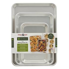 12934wm Nordic Ware Aluminum Sheet Pan Set With Jelly Roll Quarter And Eighth Pans