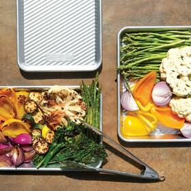 1868938 Nordic Ware Prep Grill And Serve Quarter Sheet Pans Set Of 3