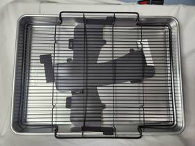 35702 Nordic Ware Extra Large Oven Crisp Baking Tray Silver P3