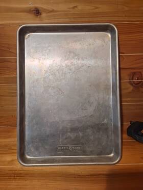 3cnt25jj Nordic Ware Baking Sheet Burger Tray Aluminum 18 Inch X13 1 Broil U.s.a