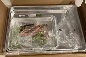 Nordic Ware 711181365818 Natural Aluminum 3-piece Cookie Sheet Baking Set-silver-free Shiping