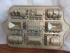 Nordic Ware Railway Train Locomotive Cars Cake Pan Baking Mold