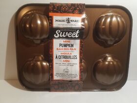 Nordic Ware Seasonally Sweet Mini Pumpkin Baking Pan Halloween Thanksgiving Fall