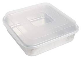 45803amz Nordicware Natural Aluminum Commercial Square Cake Pan With Lid