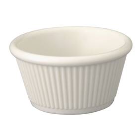 0382a-bone Ntl Brands Gessner 0382a Bone Melamine 2 Oz. Fluted Ramekin - Dozen