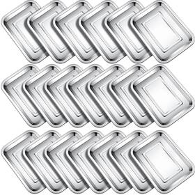 Ao-nuogo-889 Nuogo 20 Pieces Baking Sheets Tray For Oven Stainless Steel Nonstick Cookie Ao-nuogo-889 Nuogo 20 Pieces Baking Sheets Tray For Oven Stainless Steel Nonstick Cookie
