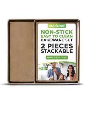Nclgbp28 Nutrichef 2-piece Nonstick Xl Baking Sheets For - 22 Inch X 16 Extra Large Nclgbp28 Nutrichef 2-piece Nonstick Xl Baking Sheets For - 22 Inch X 16 Extra Large