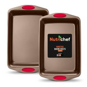 Ncrl2sgd.5 Nutrichef 2-piece Baking Pan Set - Premium Non-stick Coating One Size Bronze