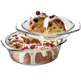 Nutriups 727380328325 Small Round Glass Casserole Dish With Lid 1 L Mini Bowl G
