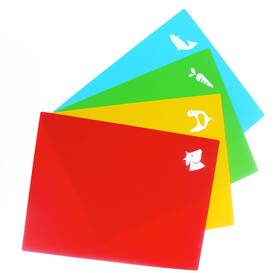 Nuwave 652185900974 Flexi-mats Set Of 4 Multi-colored Meal Prep Mats