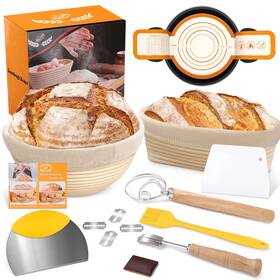 Nzv57d0313mbl Nzqxjxz Banneton Basket Set Of 2 10 Inch Oval And 9.7 Round Bread Proofing Baske Nzv57d0313mbl Nzqxjxz Banneton Basket Set Of 2 10 Inch Oval And 9.7 Round Bread Proofing Baske
