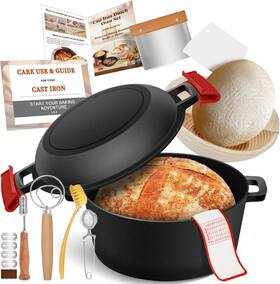 Nzv57d0425zthlg Nzqxjxz Cast Iron Dutch Oven For Bread Baking Banneton Proofing Basket Sourdough Nzv57d0425zthlg Nzqxjxz Cast Iron Dutch Oven For Bread Baking Banneton Proofing Basket Sourdough