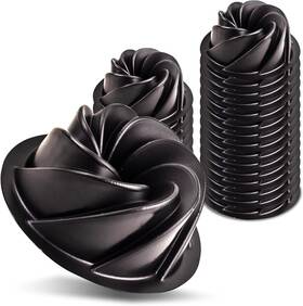 O And #039 Creme 860381000118 Oftcreme Bakeable Plastic Mini Swirl Cake Pan Baking With Non-stick Reusable O And #039 Creme 860381000118 Oftcreme Bakeable Plastic Mini Swirl Cake Pan Baking With Non-stick Reusable