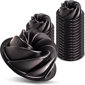 Ocreme 313039355318 Oftcreme Bakeable Plastic Mini Swirl Cake Pan Baking With Non-stick Silicone