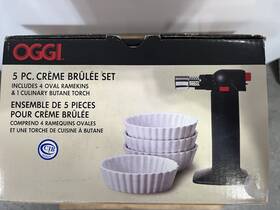 5900.1 Oggi Creme Brulee Set With Torch 5 Pieces