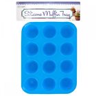 Ol462 Bulk Buys Silicone Mini Muffin Tray Assorted Colors 731015229802