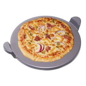 Old Stone 048002000024 Pizza Kitchen Glazed Round With Handles For Oven And Grill 15 Inch
