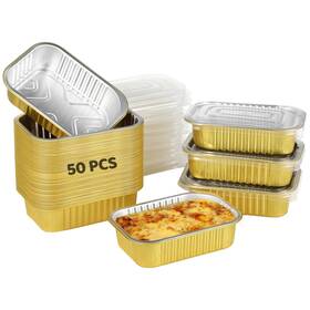 28ub40aoa8neu17iw1 Omistar 50 Pcs Gold Aluminum Foil Pans With Lids 6.3 X 4.4 1.5 Inches Takeout To 28ub40aoa8neu17iw1 Omistar 50 Pcs Gold Aluminum Foil Pans With Lids 6.3 X 4.4 1.5 Inches Takeout To