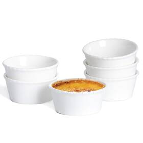 Ontube 444696245958 Ceramic Souffle Dishes Set Of 6 Porcelain Ramekins Bakeware For R Ontube 444696245958 Ceramic Souffle Dishes Set Of 6 Porcelain Ramekins Bakeware For R