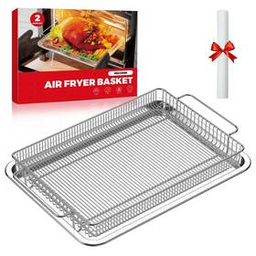 Osj Cook 760627655693 Air Fryer Basket For Oven With Tray 13.9 Inch X 8.8 And 12
