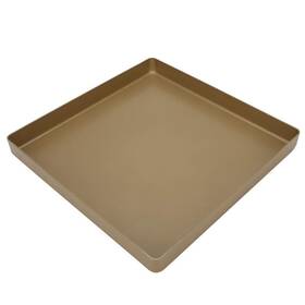 Oumefarnzu4xkg159 Oumefar 28x28x3cm Aluminum Alloy Baking Gold Square Shape Cake Tr