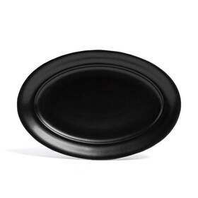 93732887 Over&back Rimmed Oval Hand-finished Stoneware Serving Platter Semi-matte
