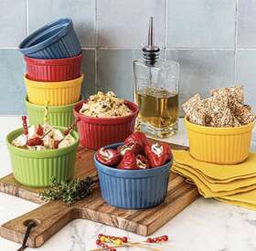 Overandback 013302587483 Inch Cook And Serve 8-piece Ramekin Set