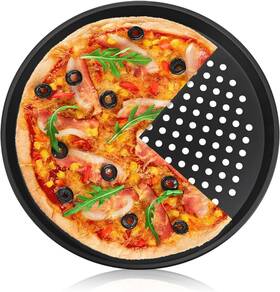 Oxdfk 445005168141 12-inch Nonstick Pizza Pan With Holes Perforated Carbon Steel Tray For Ov