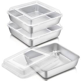 B08br2dmwr P&p Chef Square Baking Cake Pan With Lid Stainless Steel Lasagna Brownie And Plast B08br2dmwr P&p Chef Square Baking Cake Pan With Lid Stainless Steel Lasagna Brownie And Plast