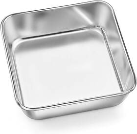 Ssbp-137 P&p Chef 6 Inch Square Baking Cake Pan Small Stainless Steel Brownie Bakeware