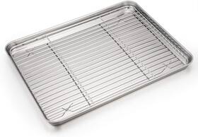 Ssbp-31 P&p Chef Baking Sheet With Rack Set Stainless 16 Inch Silver Pan Ssbp-31 P&p Chef Baking Sheet With Rack Set Stainless 16 Inch Silver Pan