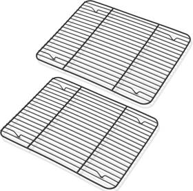 Ssbr-38 P&p Chef Cooling Rack Set Of 2 Non-stick Baking Racks For Cooking Grilling