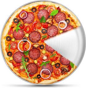 Sspp-02 P&p Chef 12 Inch Pizza Pan Stainless Steel Round Baking Tray Silver