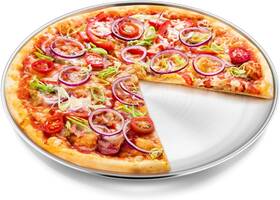 Sspp-16 P&p Chef Pizza Pan Bakeware For Home Kitchen Stainless 13.5 Inch Silver