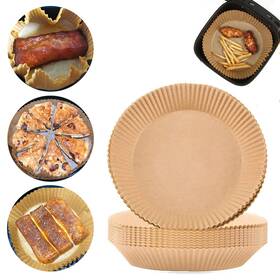 Kqzz-20mu-50 Padimat Air Fryer Disposable Paper Liner - 50pcs 7.9in Round Non-stick Insert Parchme