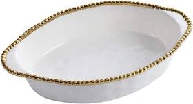 Pampa Bay 850017709782 Titanium Baking Dish Oval Golden Salerno