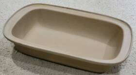 001003 Pampered Chef Family Heritage Roaster Bottom - 3.1 Quart 3l Stoneware- No Lid 001003 Pampered Chef Family Heritage Roaster Bottom - 3.1 Quart 3l Stoneware- No Lid