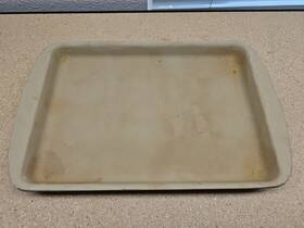 010207 Pampered Chef Stoneware Small Bar Pan Baking Cookie Sheet 13 Inch X 9 13x9